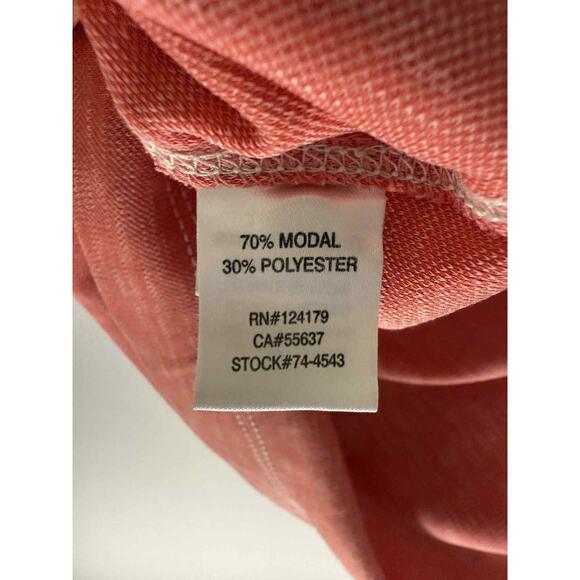 Johnston & Murphy Short Sleeve Collared Regular Fit Polo Shirt Red Men's Medium - Picture 5 of 7